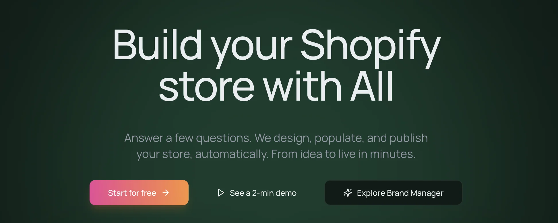 Kluck AI Shopify store builder
