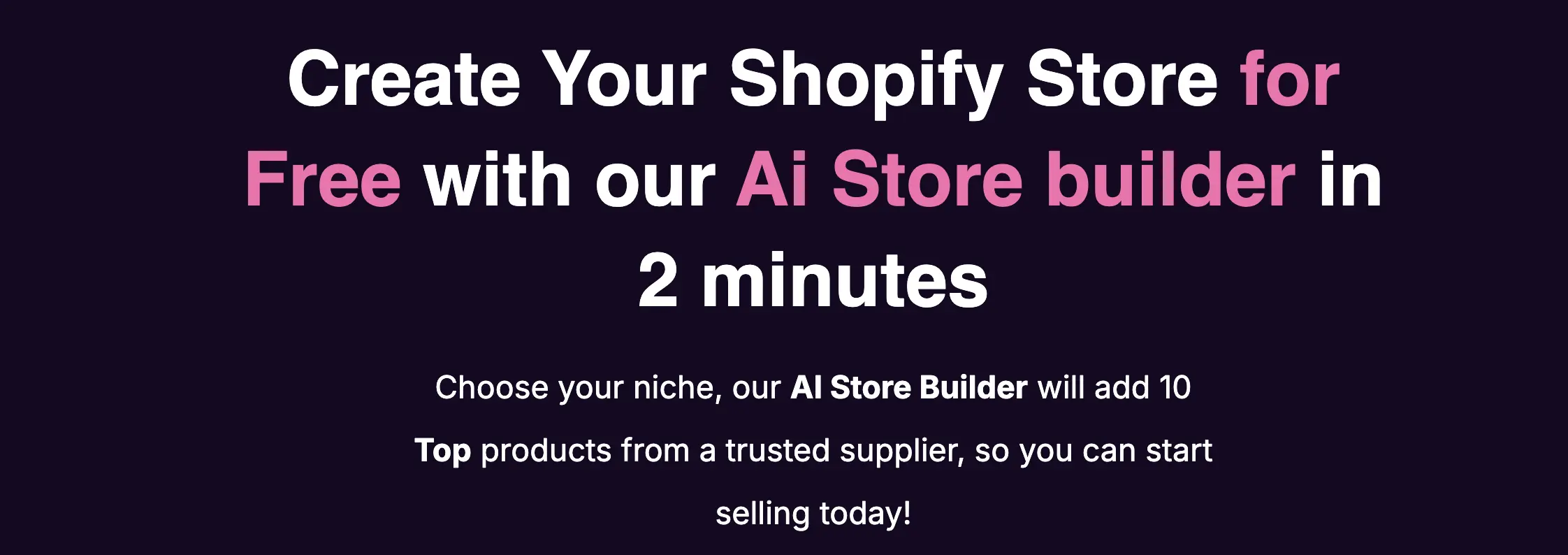 Storebuild AI store builder